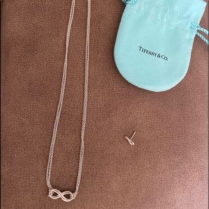 Tiffany & Co infinity necklace and 1 earring